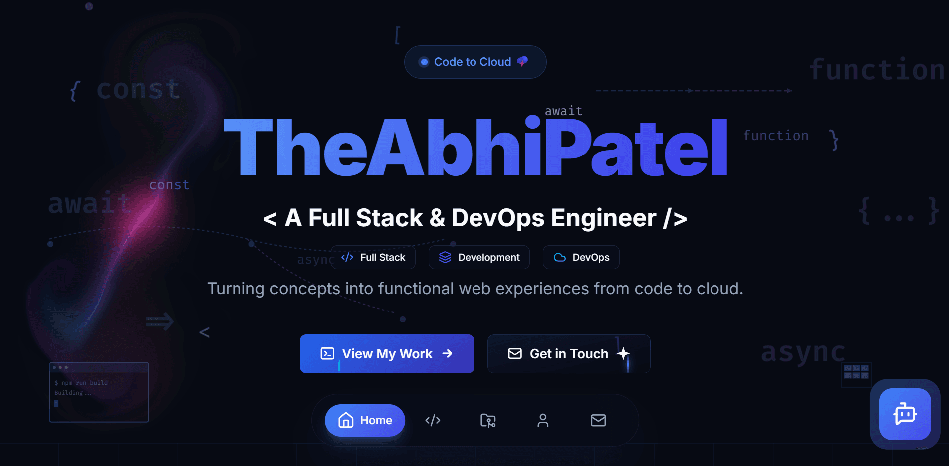 TheAbhiPatel v2 screenshot