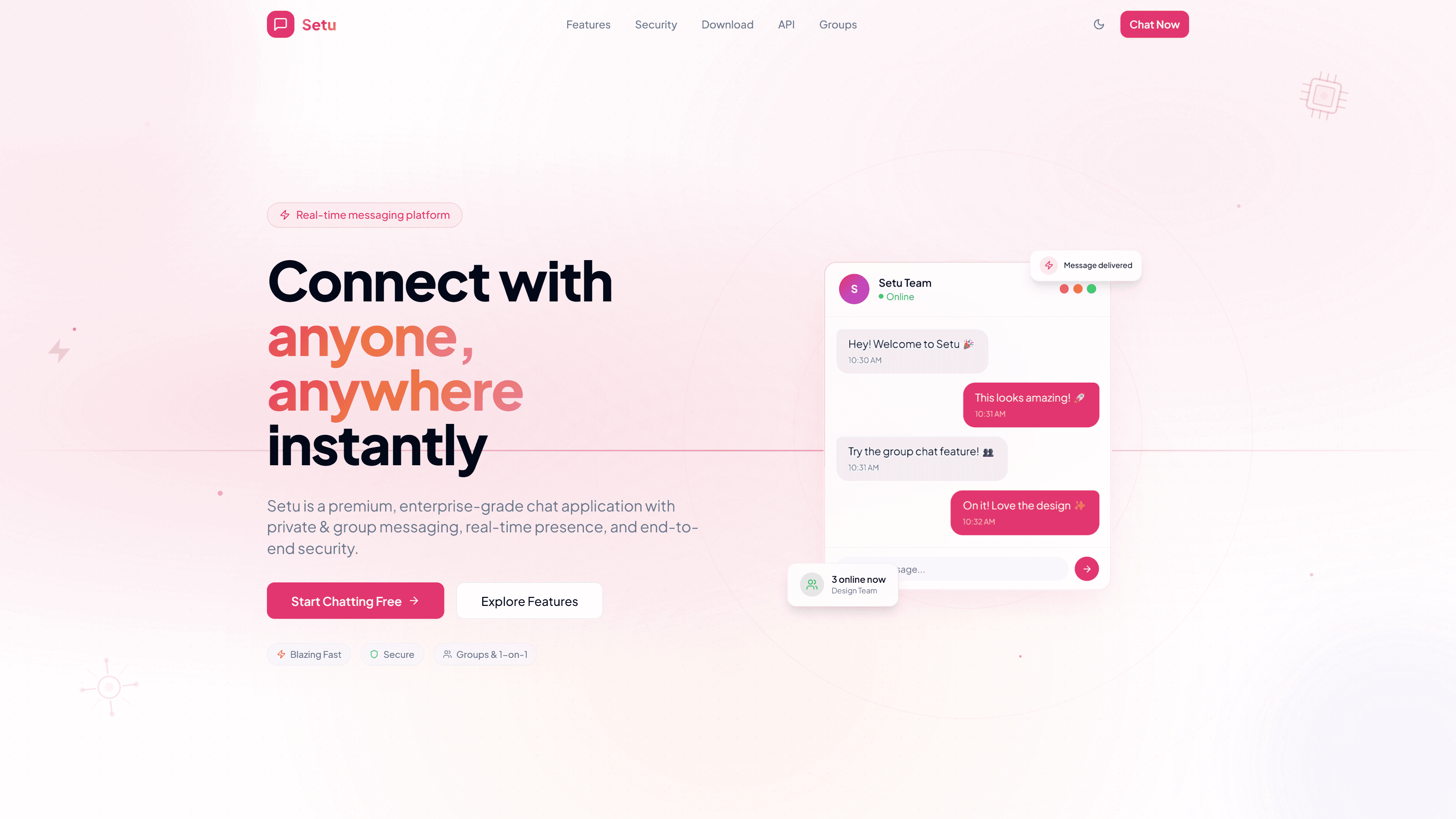 Setu - A Chat Application screenshot