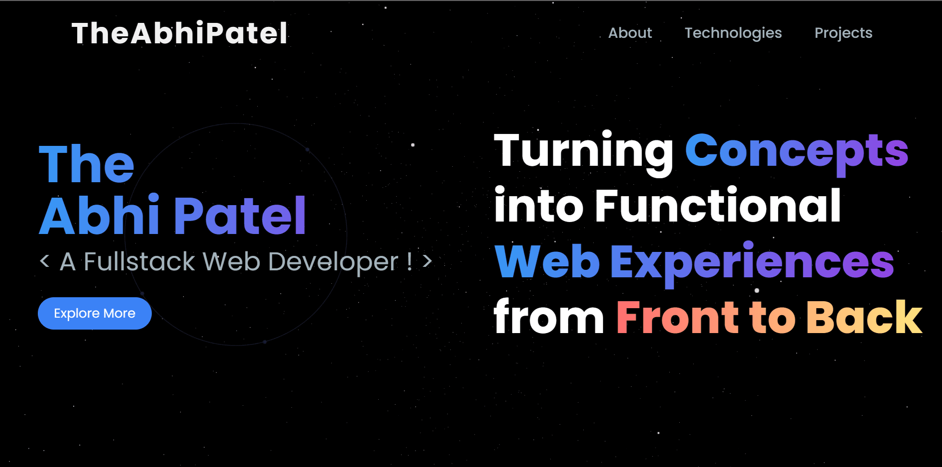 TheAbhiPatel v1 screenshot
