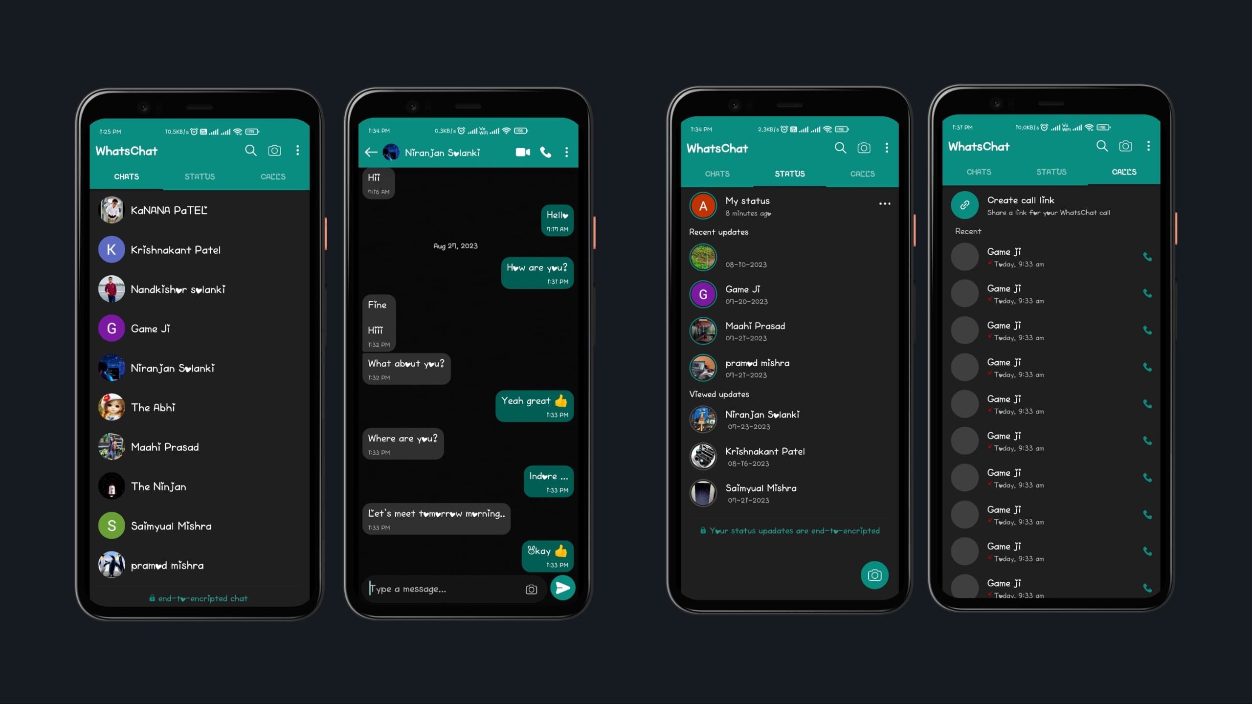 WhatsApp Clone screenshot